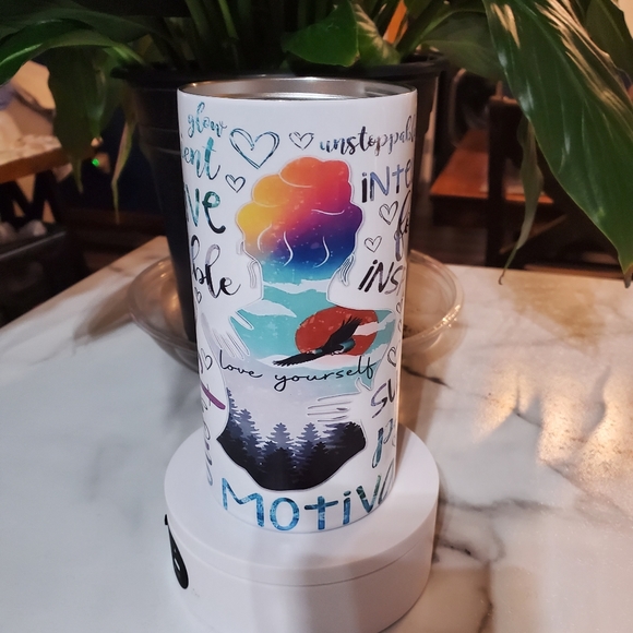 Love Yourself Motivational 4 in 1 Can Cooler 14oz Tumbler 🎉sale - Picture 16 of 16